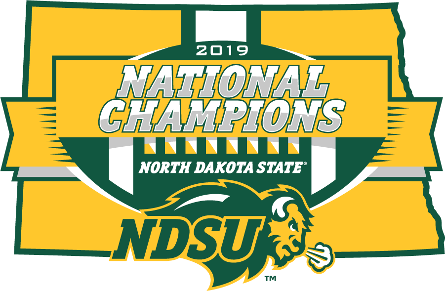 North Dakota State Bison 2019 Champion Logo t shirts iron on transfers